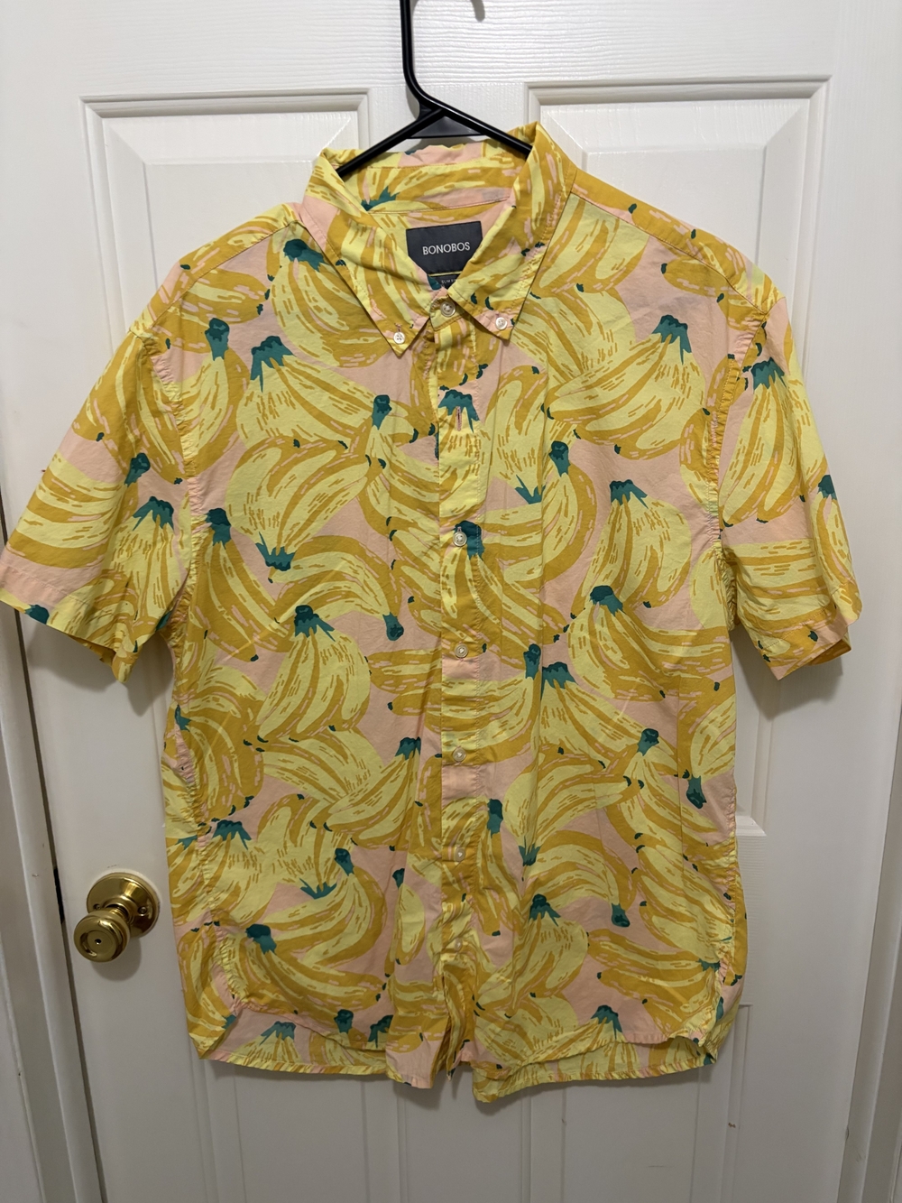 Bonobos Yellow Banana Print Short-Sleeve Button-Up Shirt